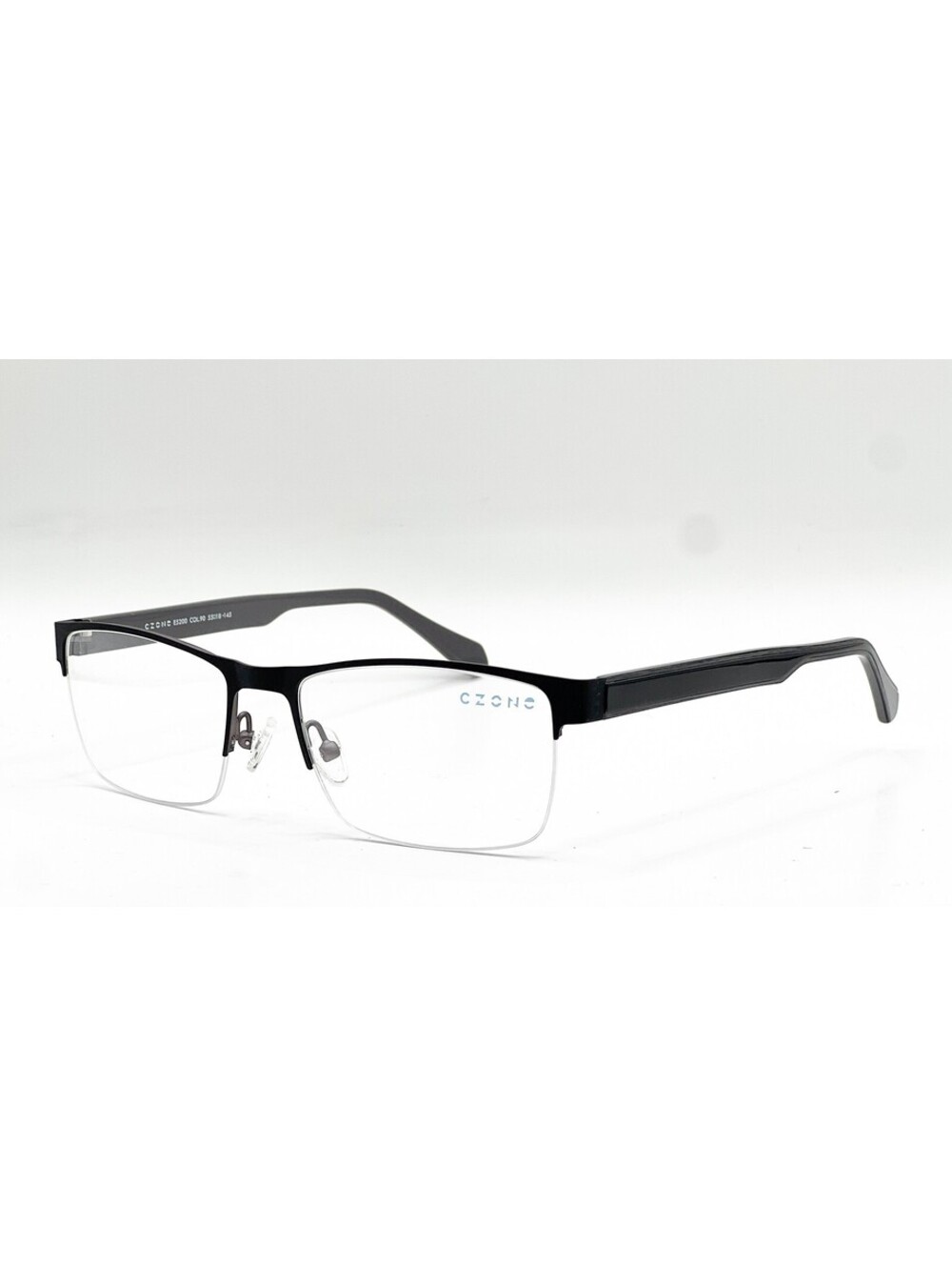 C-Zone E5200 90 Black/Silver Authentic Eyeglasses 55-18-145
